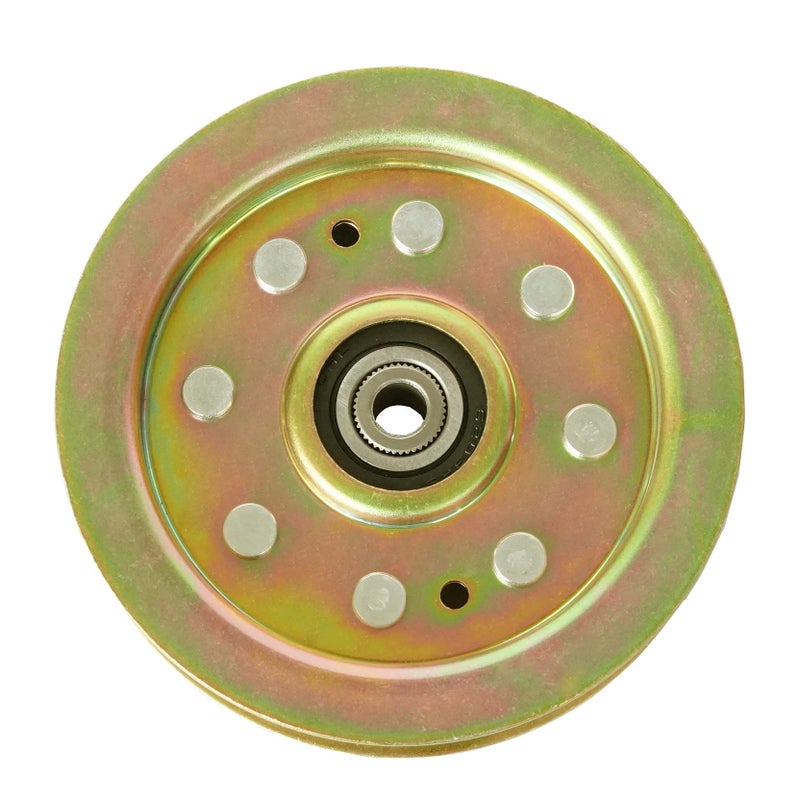 QP q&p Outdoor Power 02004447 Flat Idler Pulley 4.875 inch Replace MTD 02004447 756-04400 White Outdoor 01004101 Fits MTD MMZ-1848 MMZ-2554 MMZ-2560 Craftsman ZTL7500 - Image 2